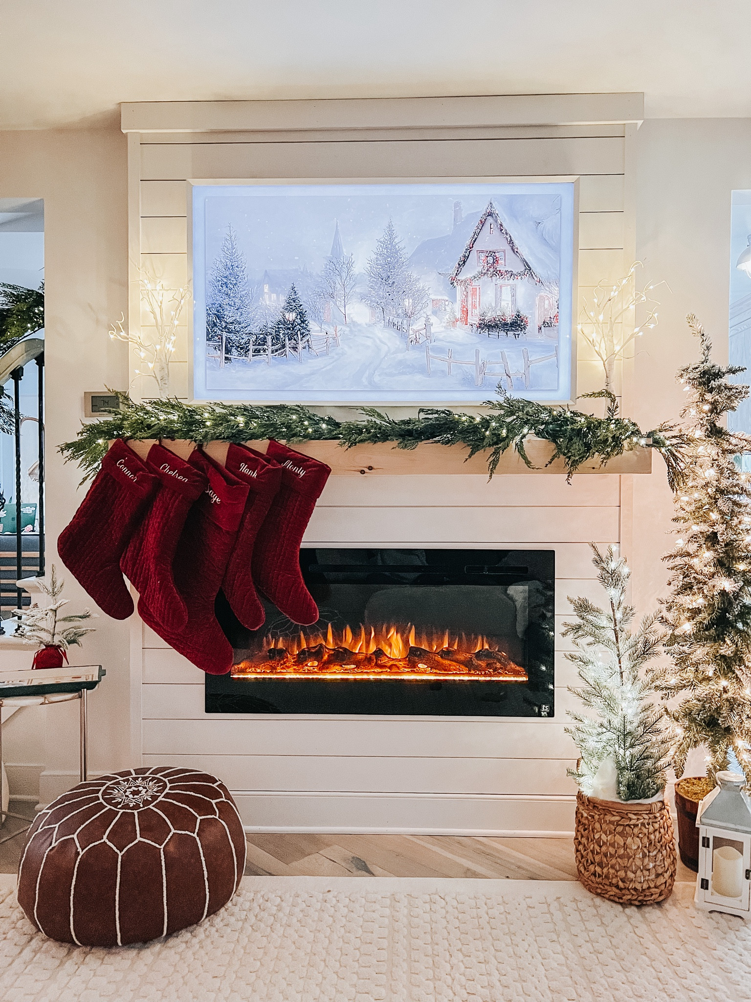 Christmas mantel decor | holiday mantel decor | holiday mantel decor with tv | christmas fireplace | christmas fireplace decor | christmas frame tv art | holiday fireplace | holiday fireplace decor cozy | cozy Christmas fireplace 

#LTKSeasonal #LTKhome #LTKHoliday