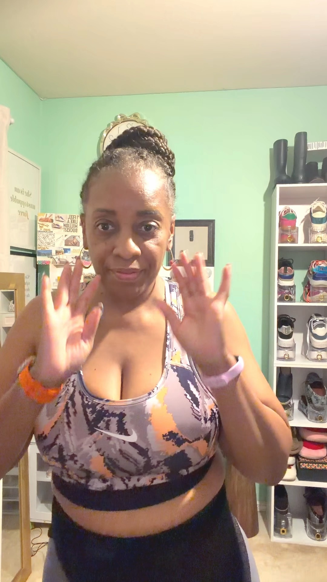 Got a workout in today and it was awesome! Working on my legs, hip, back and arms. Getting there slowly but surely. Got a few pieces from @Nike US  and puma.

#LTKgrwm #LTKootd #LTKdayinmylife