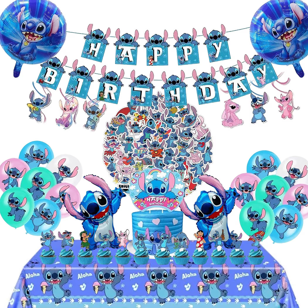 Party Supplies, 103 PCS Anime Birthday Decorations, A Happy Birthday Banner, 20 Balloons, 24 Cupc... | Amazon (US)