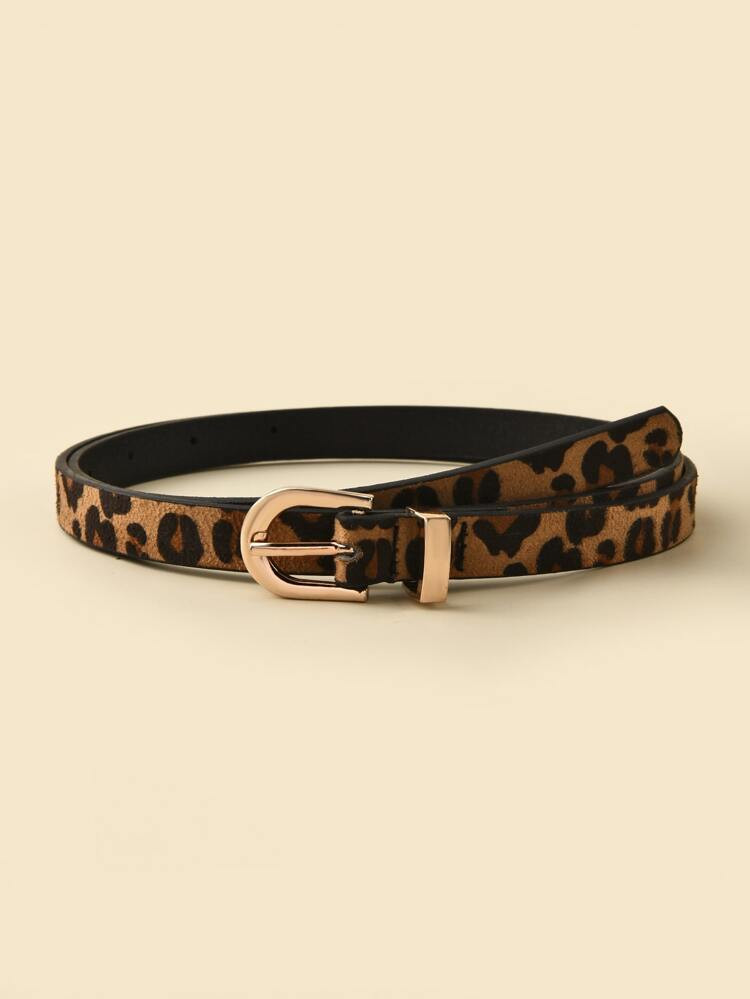 Cinto de fivela padrão leopardo | SHEIN