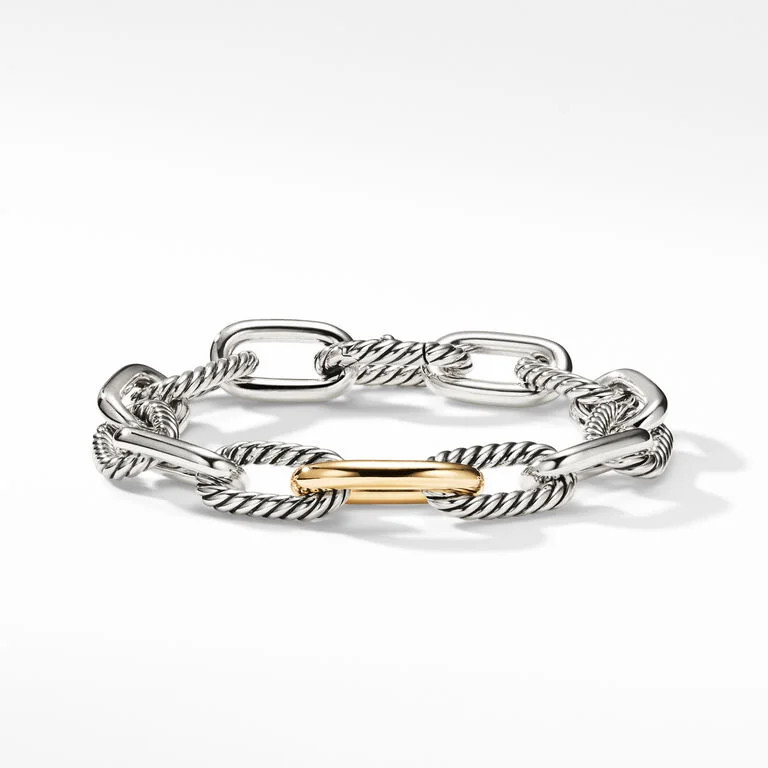 DY Madison® Chain Bracelet with 18K Yellow Gold | David Yurman