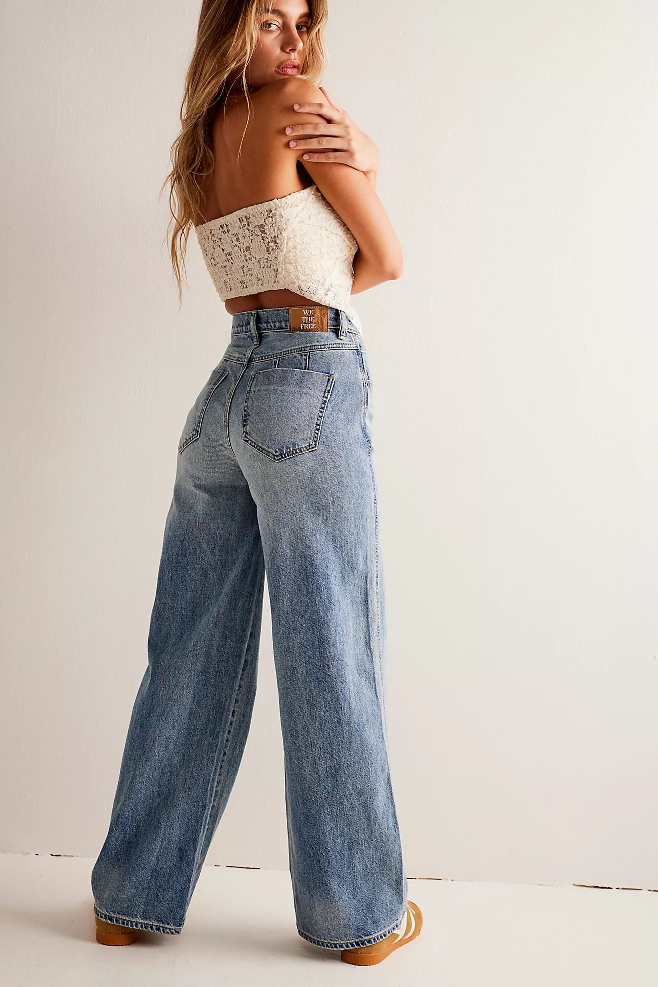 CRVY Gia Wide-Leg Jeans | Free People (Global - UK&FR Excluded)
