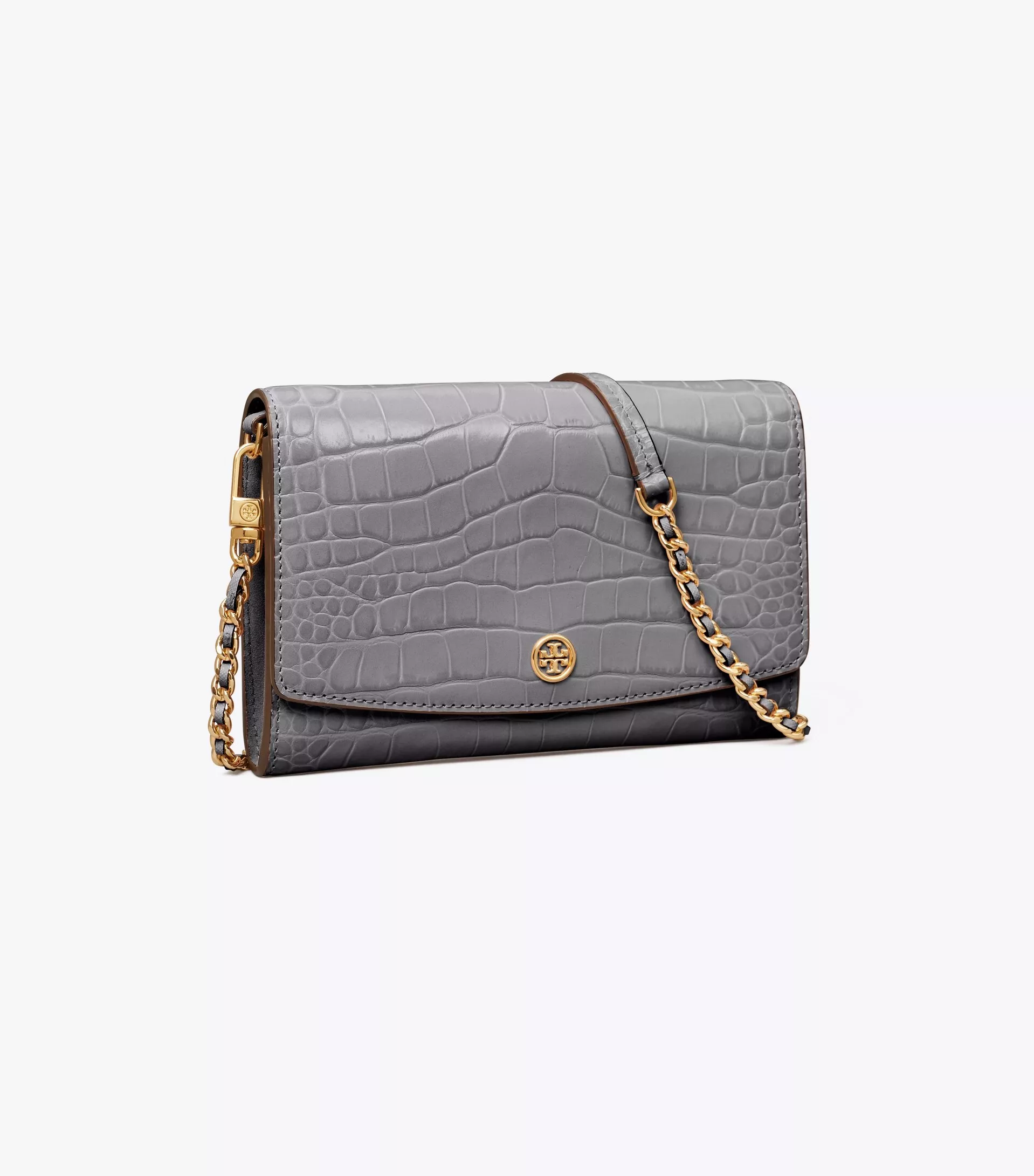  Tory Burch Women's Robinson Embossed Chain Wallet