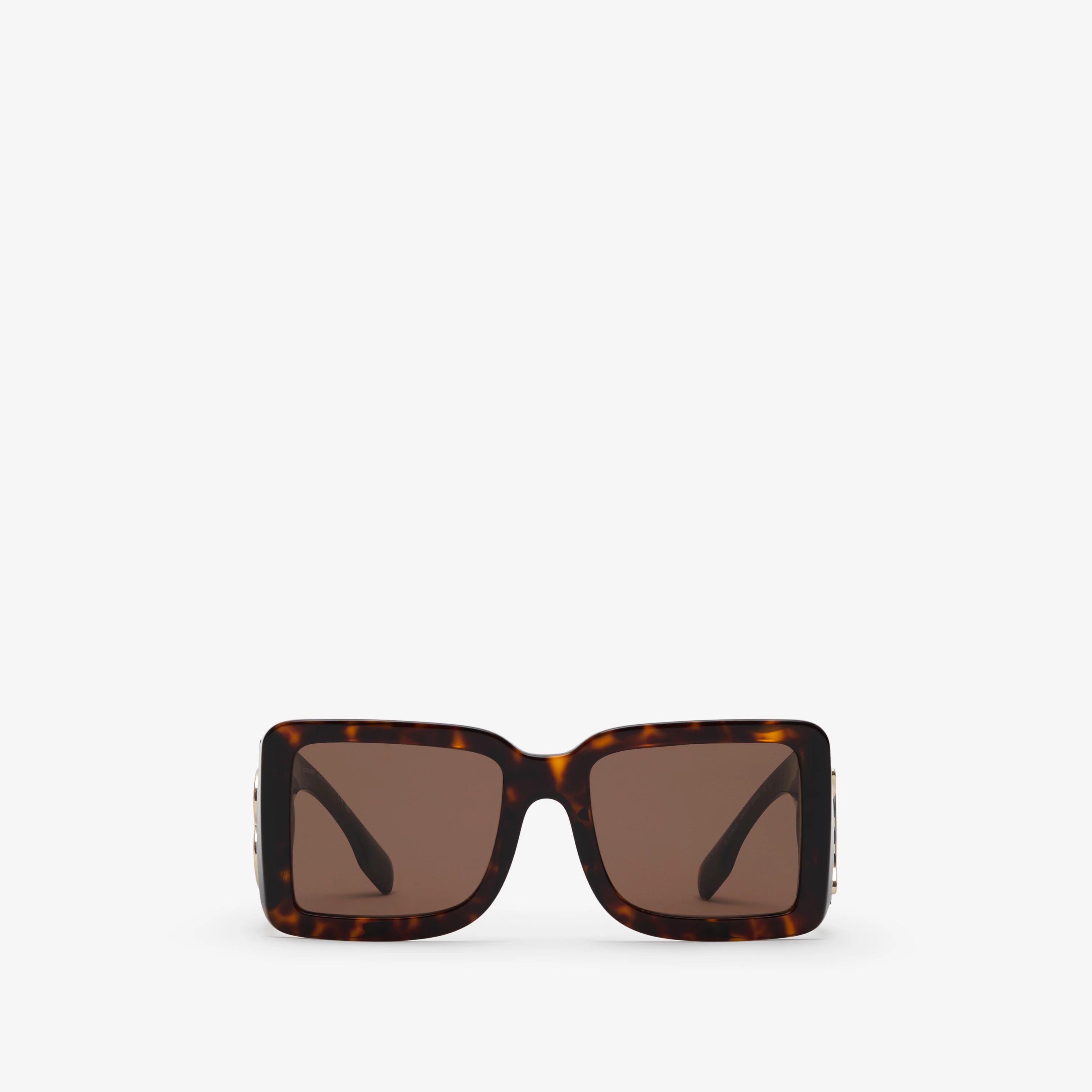 TB Square Sunglasses in Tortoiseshell - Women | Burberry® Official | Burberry (US)