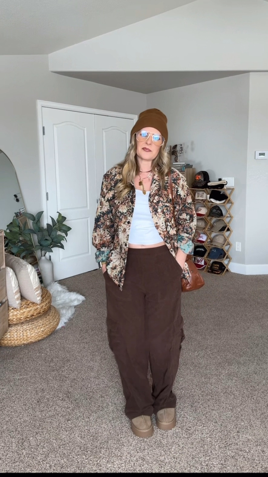 This vintage floral jacket is so beautiful! And Halara corduroy pants never fail! 

#LTKStyleTip #LTKFindsUnder50 #LTKOver40