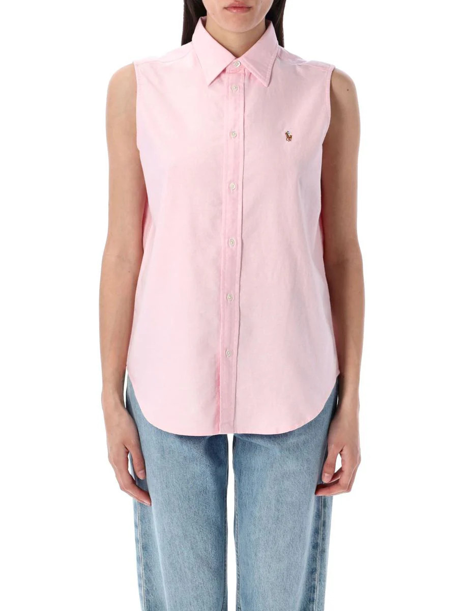 Polo Ralph Lauren Cotton Oxford Sleeveless Shirt | Baltini