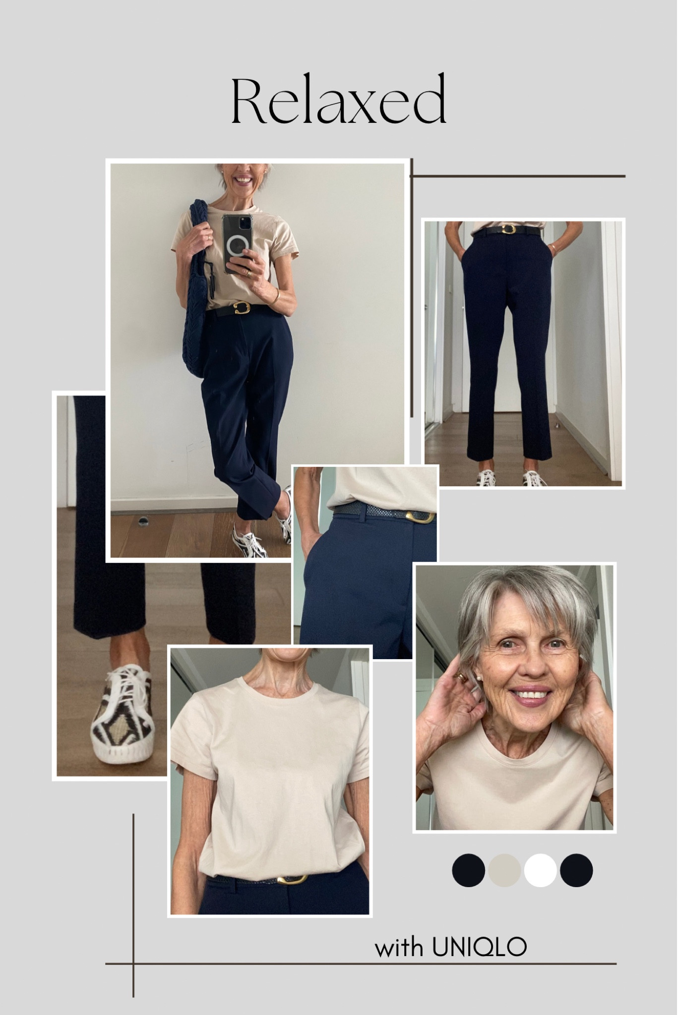 Relaxed ootd

Dress code - that’s affordable!!

Basic T-shirt 
Tailored pants 
Pearl stud earrings 
Casual shopping bag
Comfy knit slip ons 

 #LTKU #LTKaustralia  
#ThisIsMyBestT #LTKxUNIQLO 

#LTKover50style #LTKsummer #LTKtravel #LTKworkwear #LTKuk #LTKstyletip