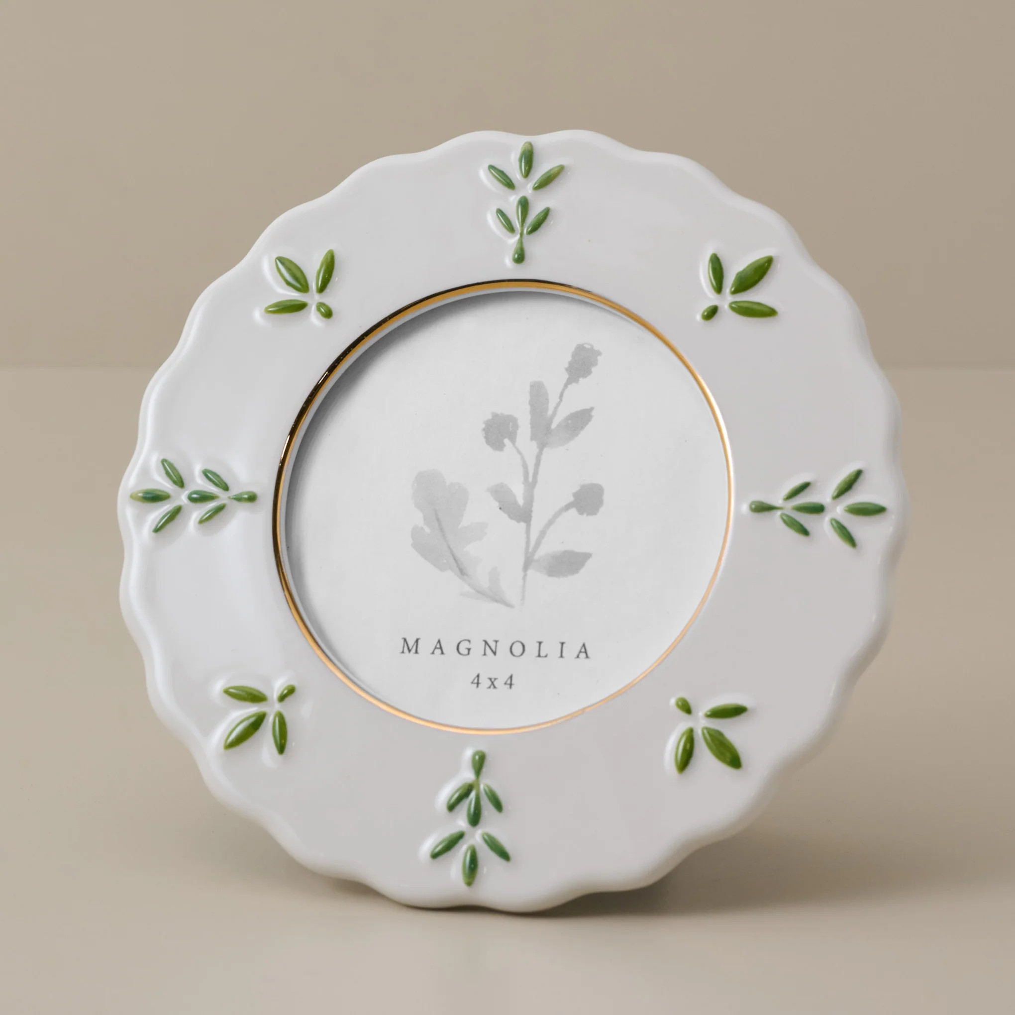 Round Ceramic Juliet Photo Frame | Magnolia
