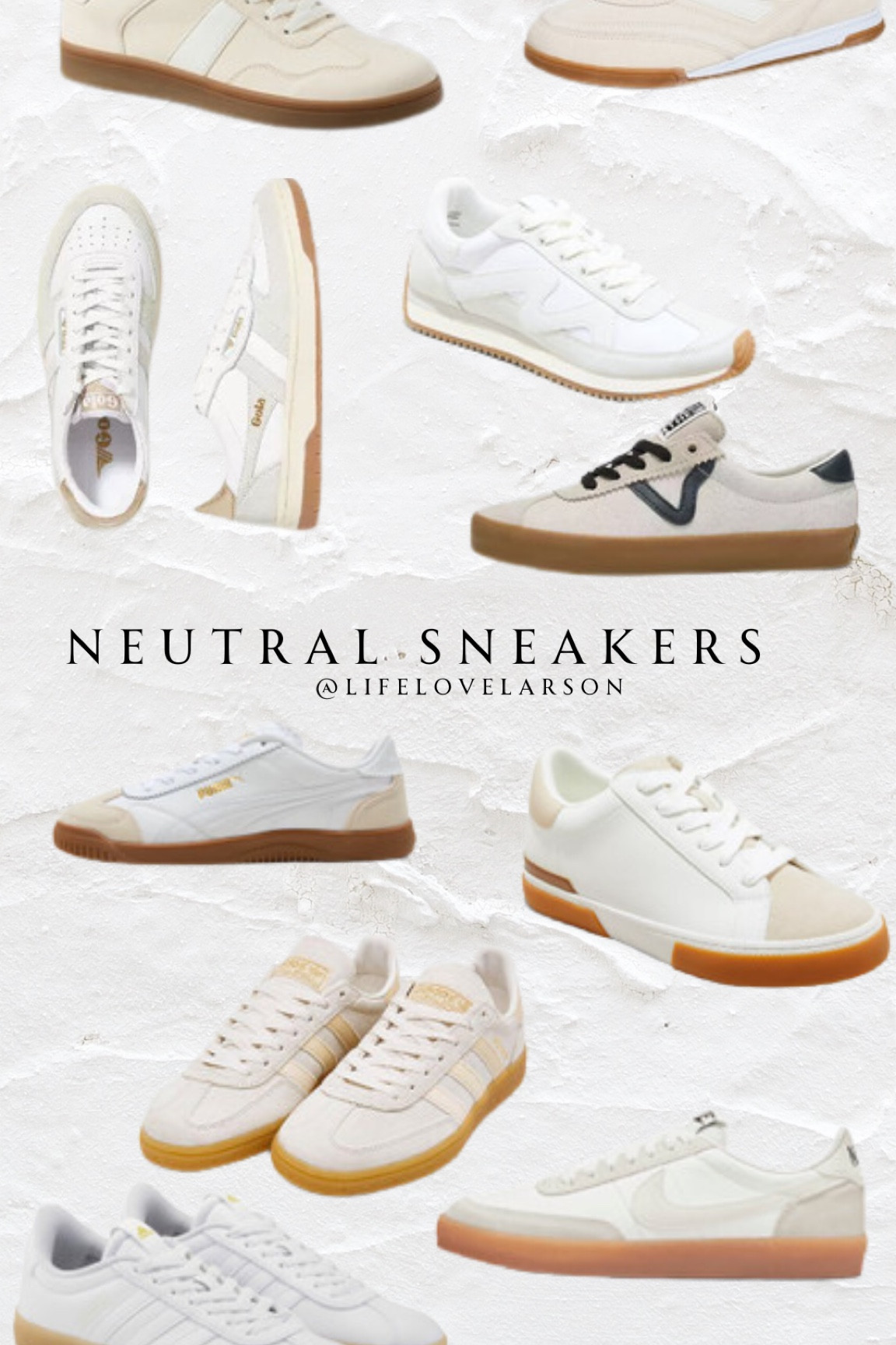Neutral sneakers, white tennis shoes 

#LTKShoeCrush #LTKTravel