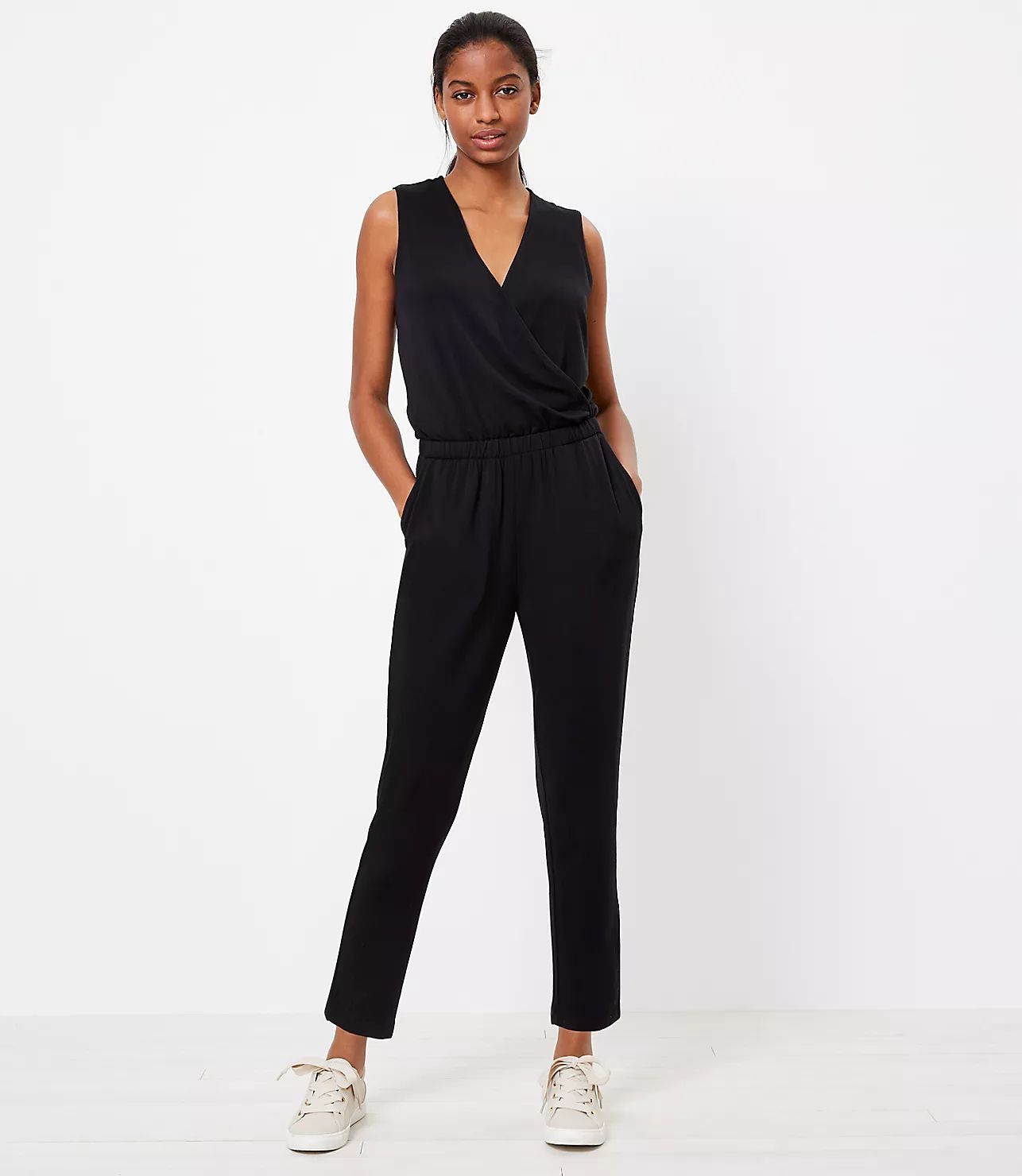 Lou & Grey Signature Softblend Crossover Jumpsuit | LOFT