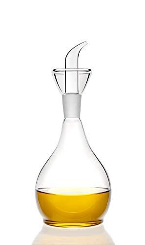 HAIZEEN 13ounce/ 380 ml Clear Glass Olive Oil Dispenser Bottle - Oil & Vinegar Cruet with Pourers... | Amazon (US)