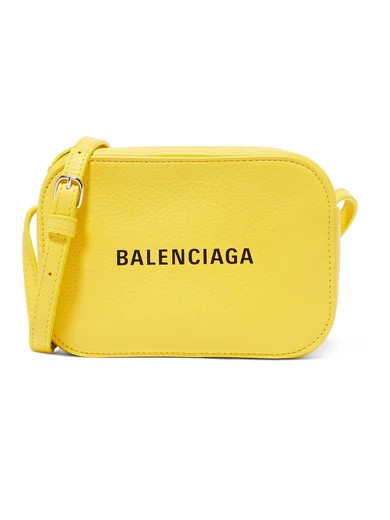 Balenciaga - Everyday Printed Textured-leather Camera Bag - Yellow | NET-A-PORTER (UK & EU)