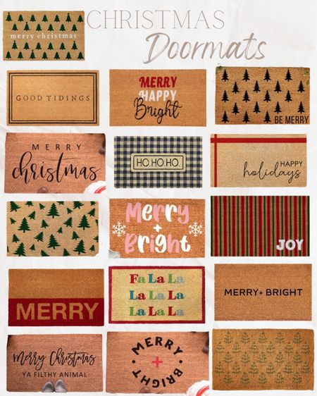 Christmas doormats 

#LTKSeasonal #LTKhome #LTKHoliday