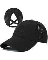 New Upgraded Women Criss Cross Hat High Ponytail Baseball Caps Adjustable High Messy Bun Ponycap ... | Amazon (US)