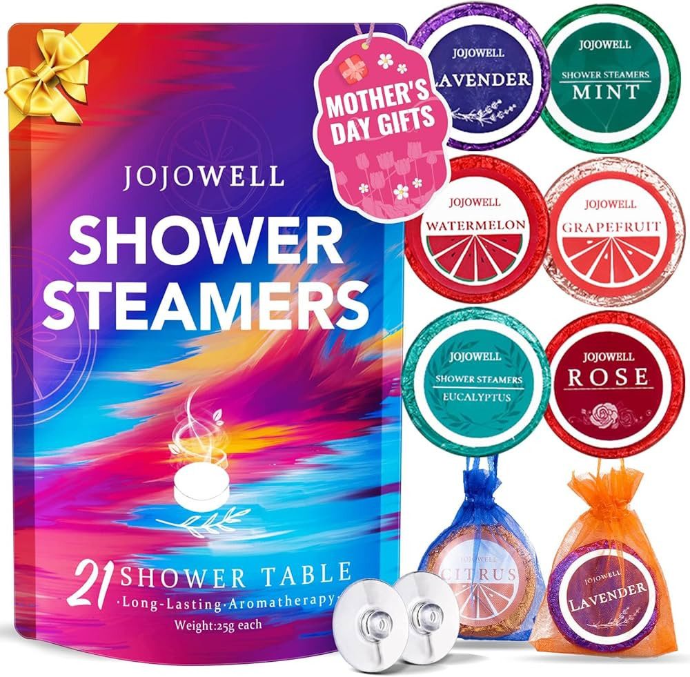 JoJowell Shower Steamers Aromatherapy - 21Pcs Shower Bombs Birthday Gifts for Women Essential Oil... | Amazon (US)