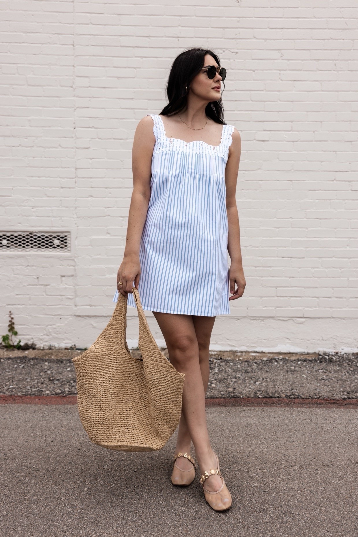 @jcrew new favorite for summer! It’s under $100 rn now too!

I’m in the large, runs loose!