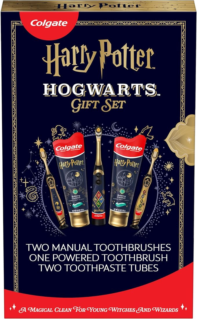 Colgate Harry Potter Kids Toothbrush and Kids Toothpaste Gift Set | Amazon (US)
