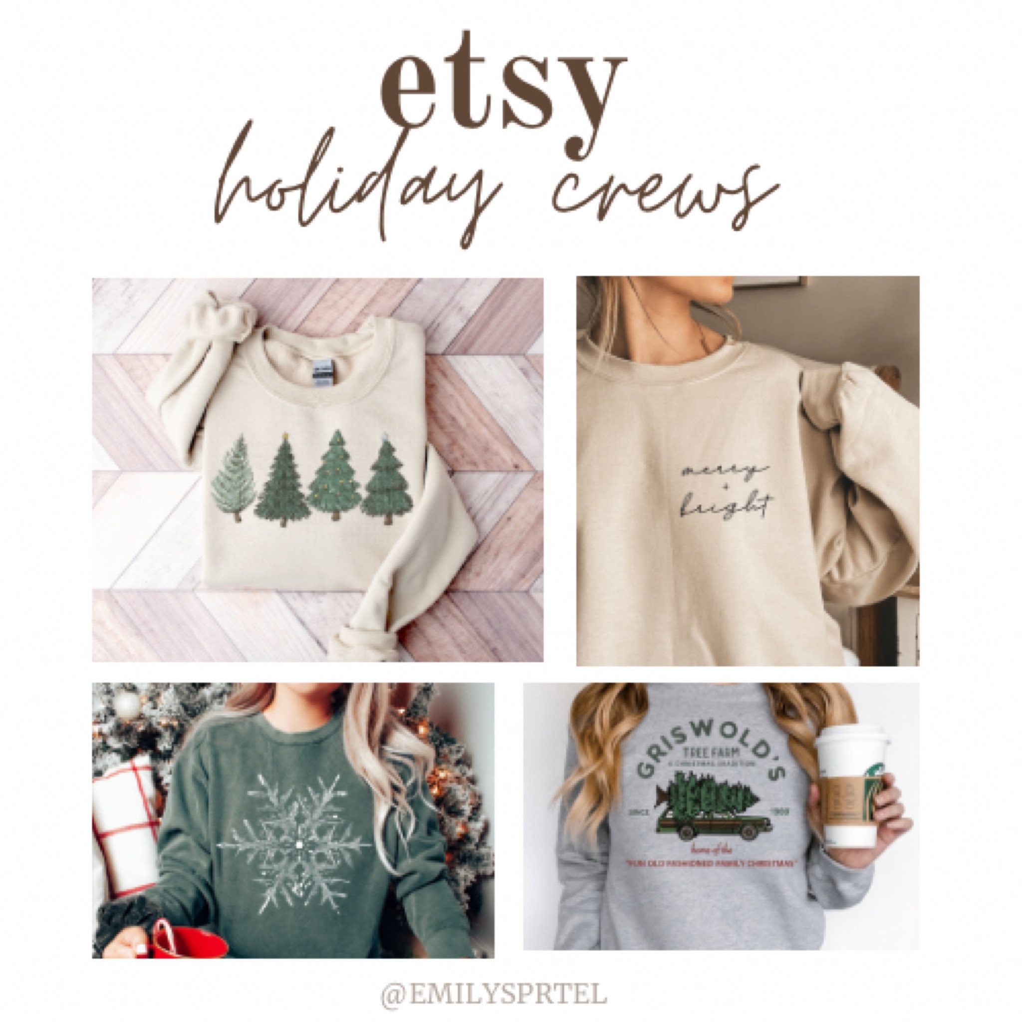 Etsy holiday crew neck sweatshirts 

#LTKHoliday #LTKSeasonal #LTKunder50