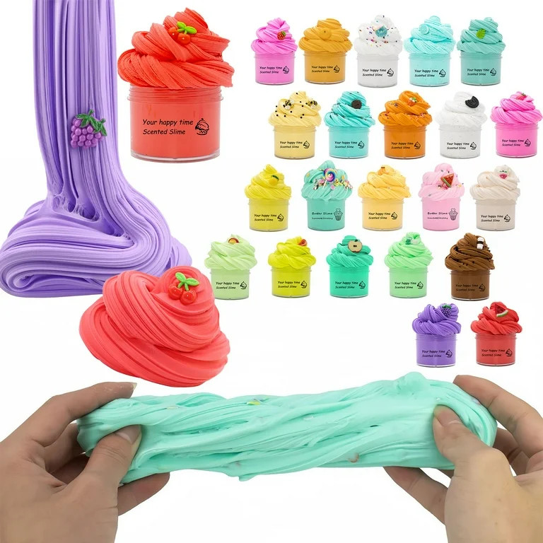 KOYPTL Ice Cream Clays Toy for Kids Toddlers Ages 9 10 12,Noodles Stretchy Slimes with Accessorie... | Walmart (US)