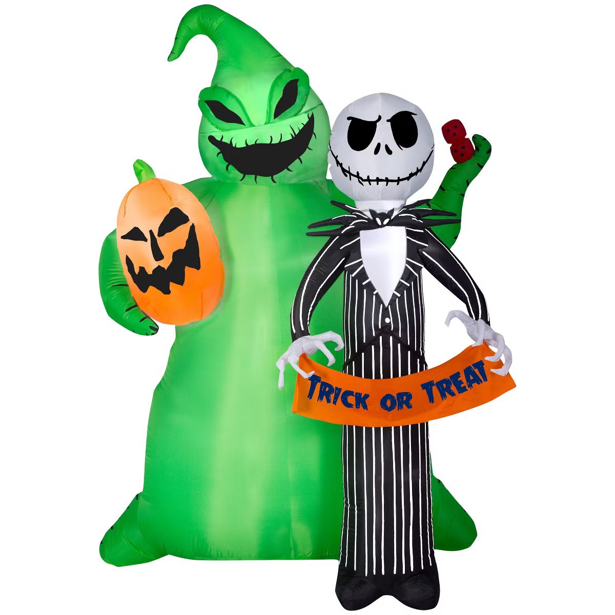 Nightmare Before Christmas Airblown Inflatable Jack Skellington w/Oogie Boogie Scene Disney , 6.5... | Target