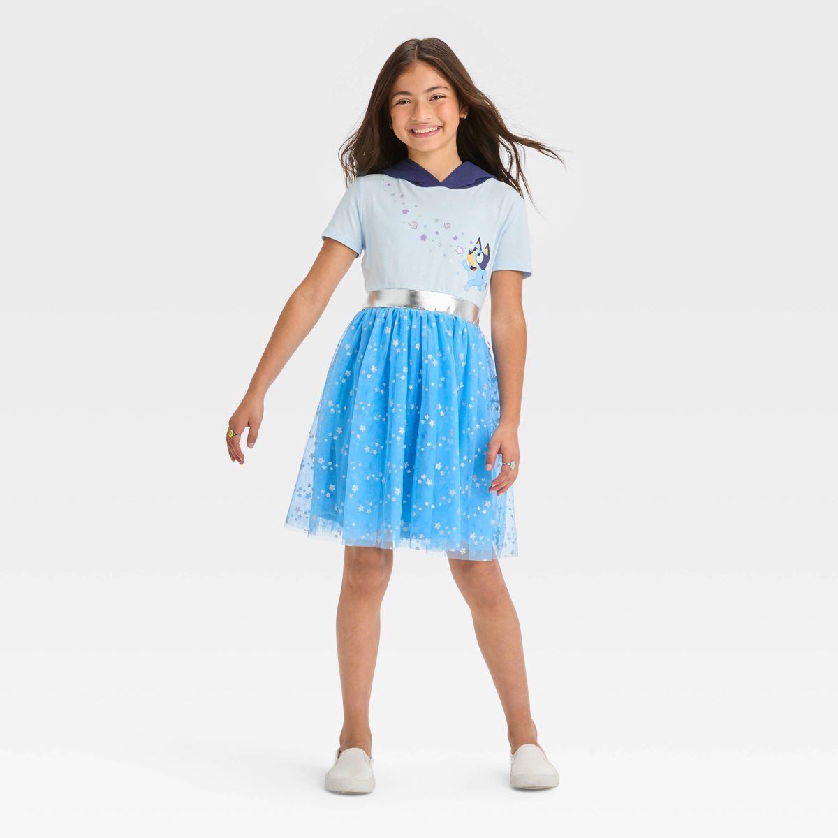 Girls' Bluey Cosplay Dress - Navy Blue | Target