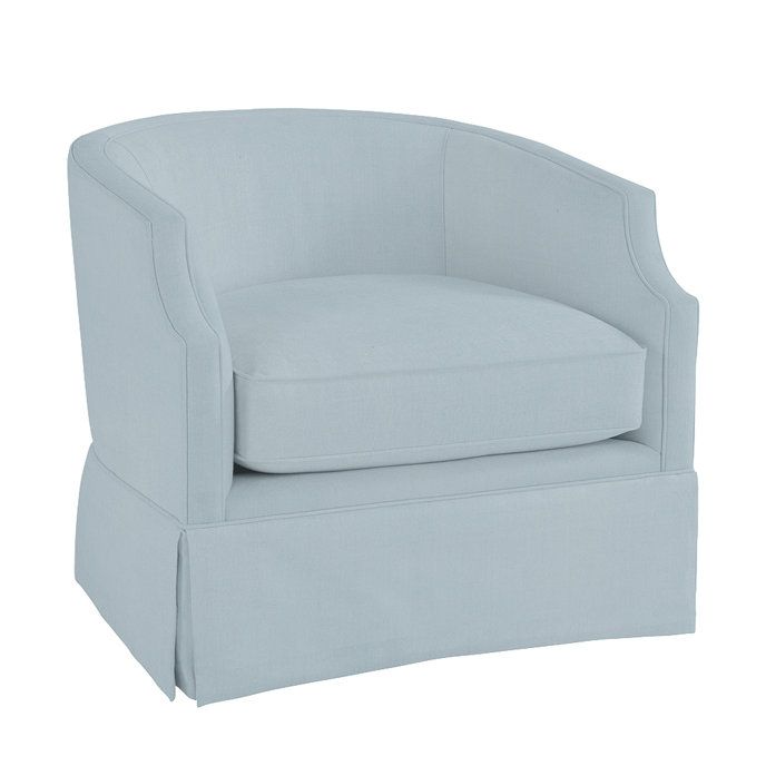 Skylar Swivel Glider Chair With Skirt | Ballard Designs, Inc.