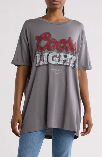 The Laundry Room Coors Light Cotton Graphic T-Shirt in Gravity Grey at Nordstrom Rack, Size X-Small | Nordstrom Rack