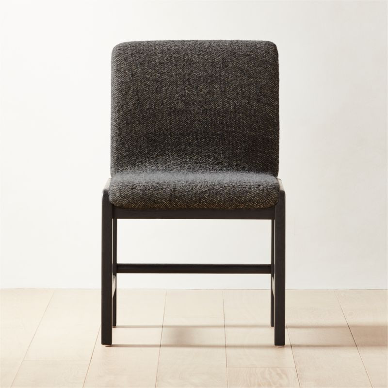 Falls Black Upholstered Dining Chair | CB2 | CB2