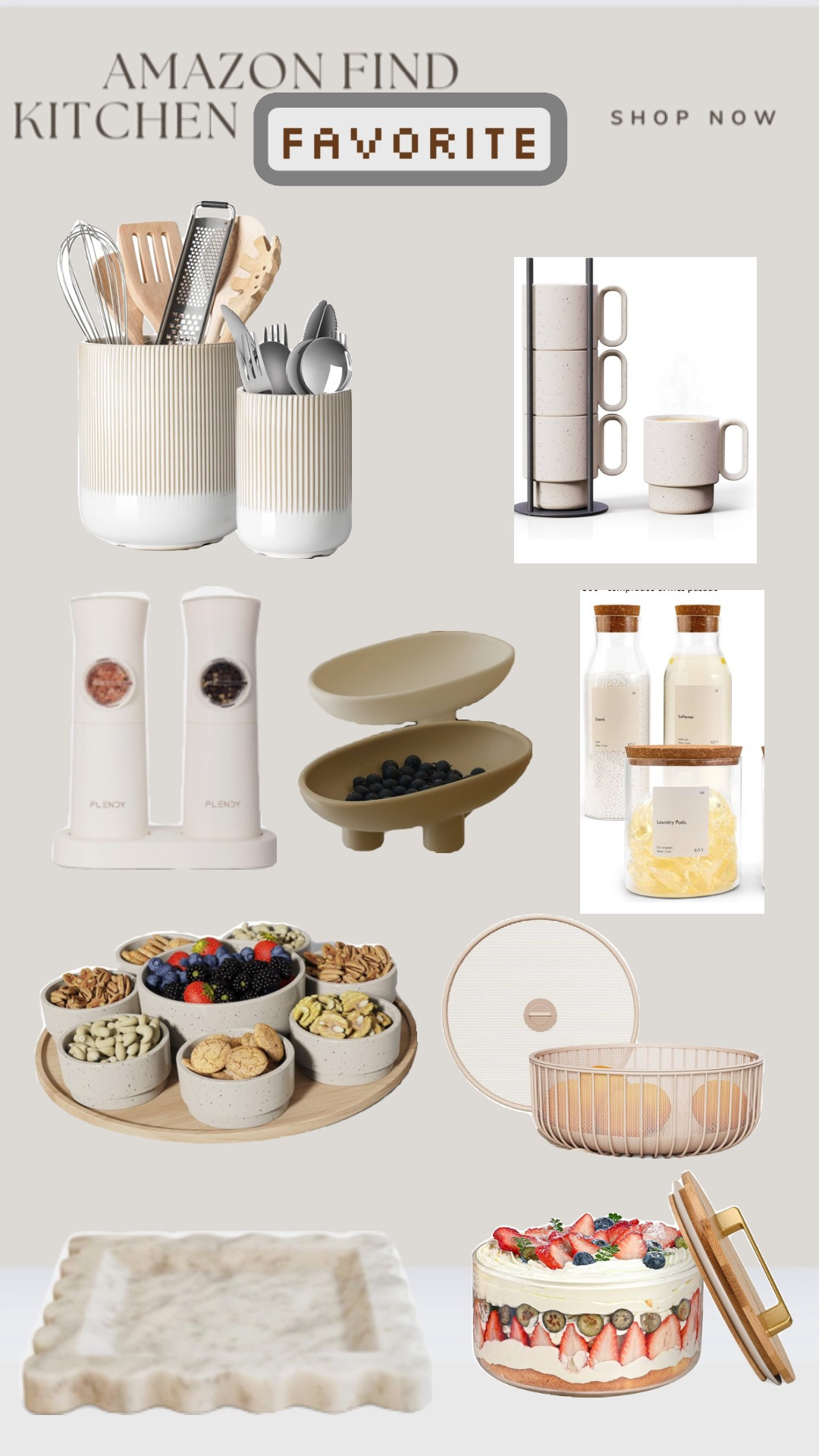 Certified International Perlette Cream Melamine 9" Salad/Dessert Plates, Set of 4, Medium | Amazon (US)