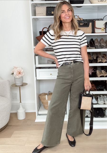 -Target wide leg twill pants. I’m 5’6” wearing my True size. Size up for looser fit. 
-cashmere short sleeve sweater under $50


#LTKxTarget #LTKfindsunder50 #LTKover40