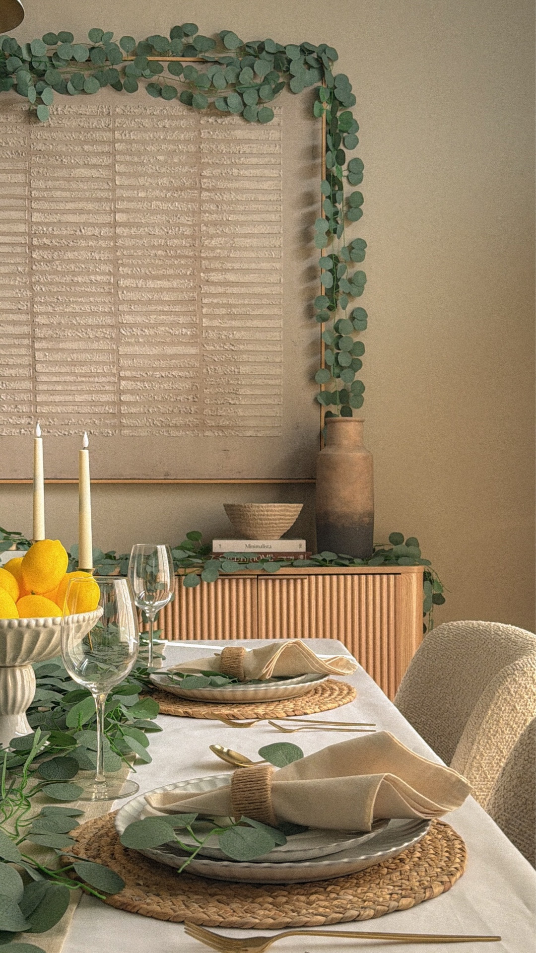 Spring styling with a soft green touch
Eucalyptus garlands make my dining table feel fresh, airy, and ready for the season.



#greenwithchita #springrefresh #mychitalife #springhomestyle #freshgreenvibes

#LTKSaleAlert #LTKHome #LTKSpringSale
