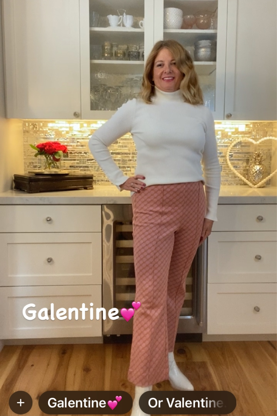 💕 these pants!! The sweet pink say Valentine whether with your gal pals or your honey. Go 60s vibe with a turtleneck and boots or s romantic with a lace top and sandals. The pants are key! Grab now and you’ll find more occasions to wear, like Easter orca bridal shower. Available in petite, tall and standard. Run TTS.

#LTKSeasonal #LTKstyletip