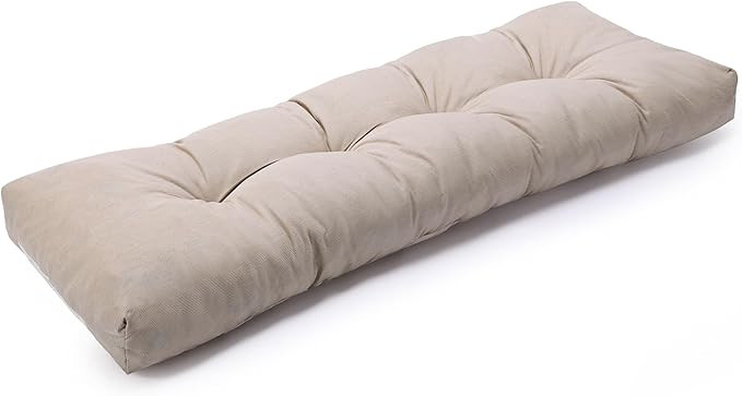 SUNROX LokGrip Non Slip Tufted Memory Foam Bench Cushion, FadeShield Water Resistant Durable Thic... | Amazon (US)