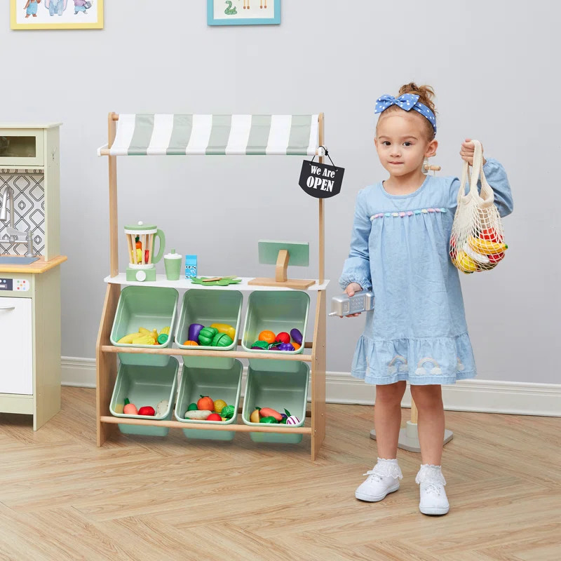 Teamson Kids Little Helper Market Play Stand & Reviews | Wayfair | Wayfair North America