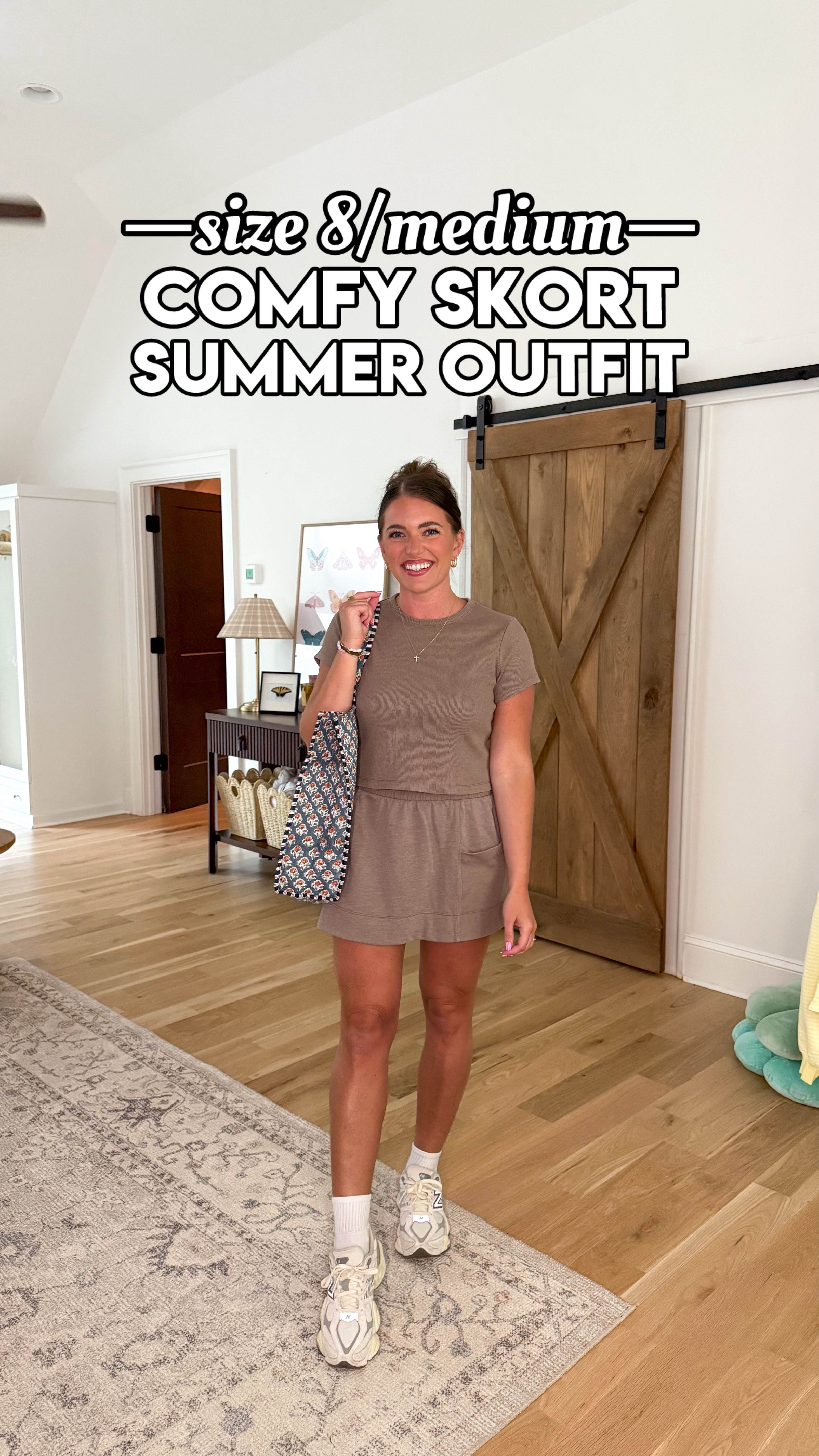 The cutest matching skort set!!! Sized up 1 to the L preferred it to the medium for a little more room in the waist & length in skort. 10/10 
Fave new balance sneakers TTS & so comfy!!! 
Everything else is from Amazon & is linked on my Amazon storefront 😘 - bra, undies, back, socks, lip liner, gloss, etc! 
#LTKSummerEdit 

#LTKActive #LTKFindsUnder100