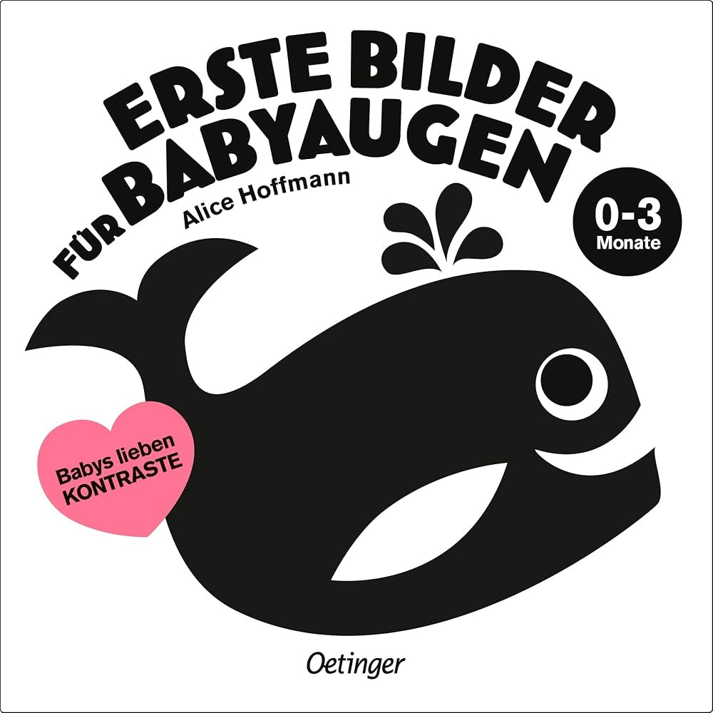 Erste Bilder für Babyaugen. 0-3 Monate: Babys lieben Kontraste. Kontrastbuch und Spielzeug zur v... | Amazon (DE)