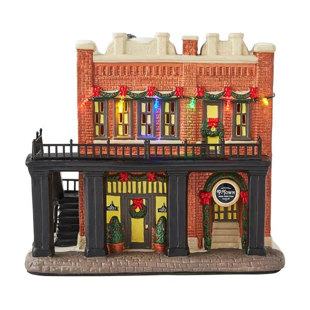 The Pioneer Woman Christmas Village Decoration, P-Town Pizza | Walmart (US)