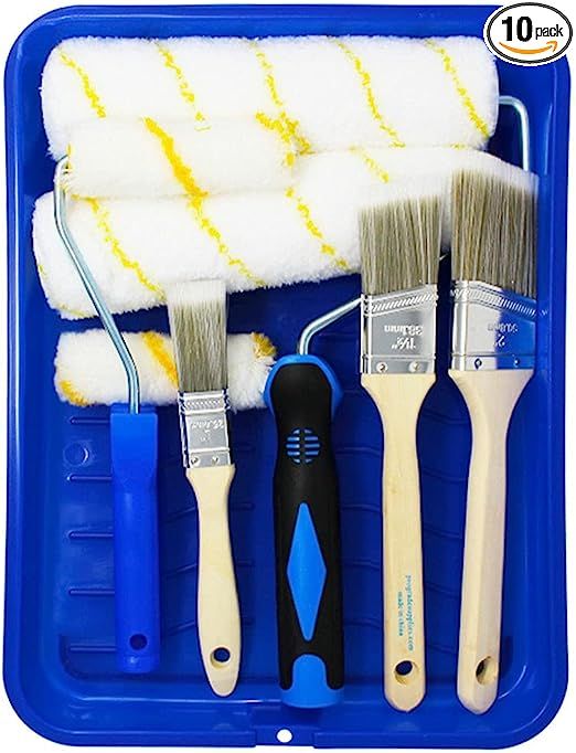 Pro Grade Paint Roller Cover Set,Wall Painting Roller Naps for Professional or Home Owners with A... | Amazon (US)