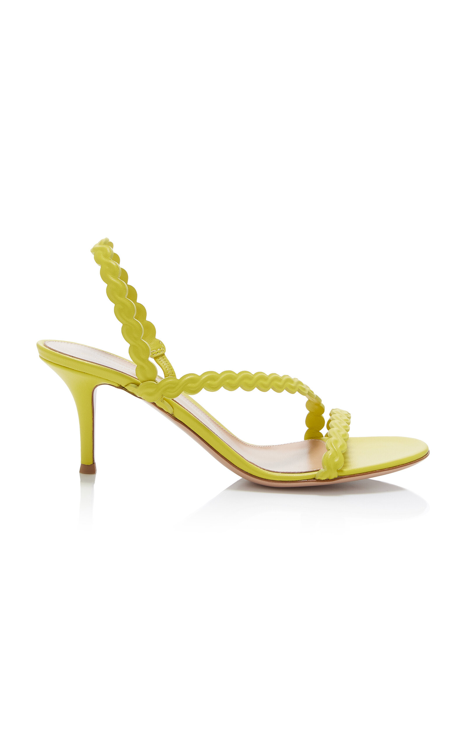 Gianvito Rossi - Leather Sandals - Yellow - IT 39.5 - Moda Operandi | Moda Operandi (Global)