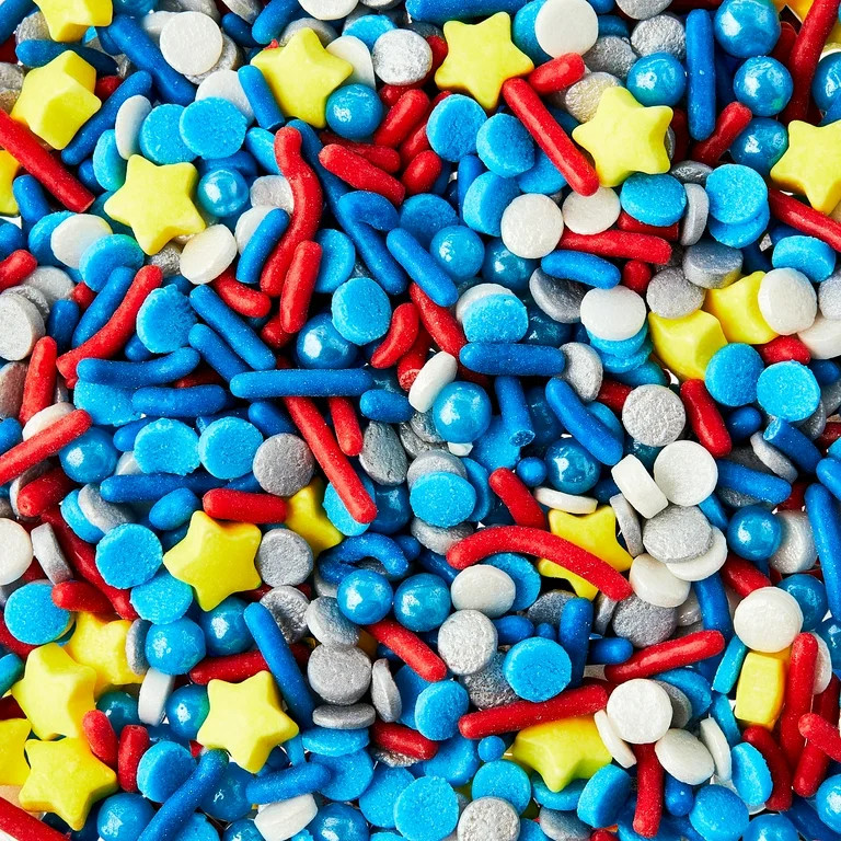 Great Value Silver Sequins & Stars Sprinkles, 2.5 oz - Walmart.com | Walmart (US)