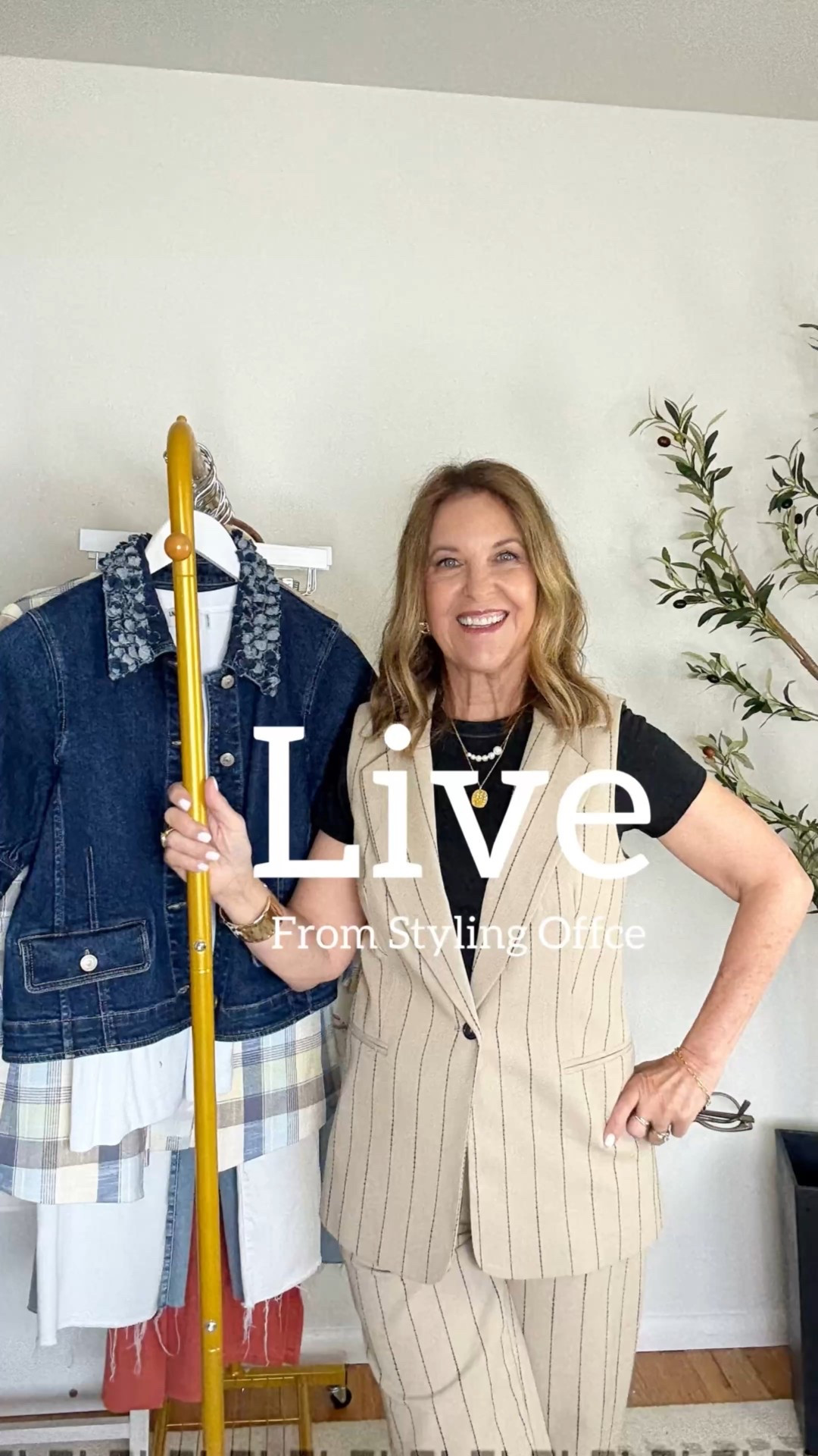Hi, I’m Sandy Koszarek—aka @StylishSandy.
Each week, I go LIVE to share wearable, high-low outfits and accessories that help you build a wardrobe you actually wear. I focus on style, quality, and fit—and I’ve personally tried every piece I show.

I’m 5'2", so if you're petite, I’ve got you. But these styles work beautifully on taller friends too!

Set -pants and vest
Black T-shirt
Schutz shoes
Denim jacket & look for less
White jeans
Wide-leg jeans
Check blazer
Neutral blazer
Linen trousers 
Tank
Tank dress
Stripe tote
Gold shoes
Nike sneakers
Jewelry
Clutch 
Raffia bag

#LTKPetite #LTKOver40 #LTKFindsUnder100