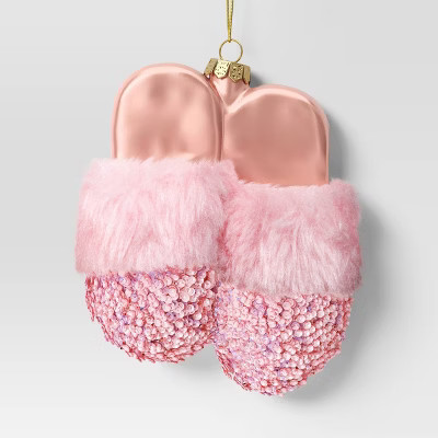 Christmas Glass Slippers Ornament Pink - Wondershop™ | Target