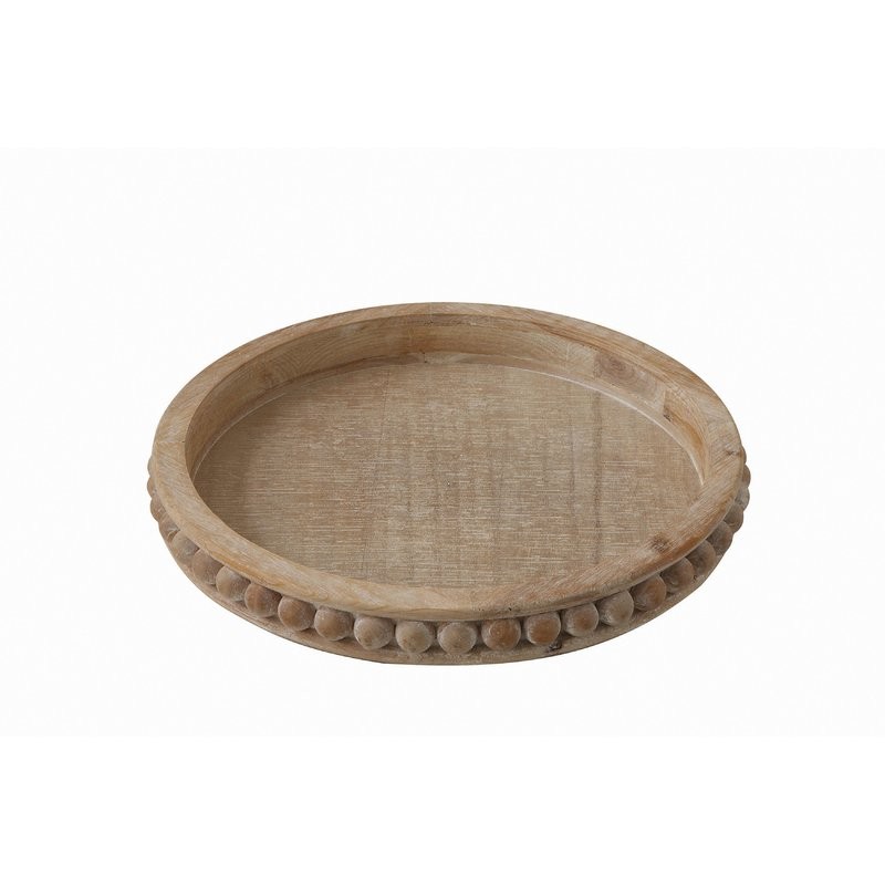 Brashear Round Wood Coffee Table Tray | Wayfair North America