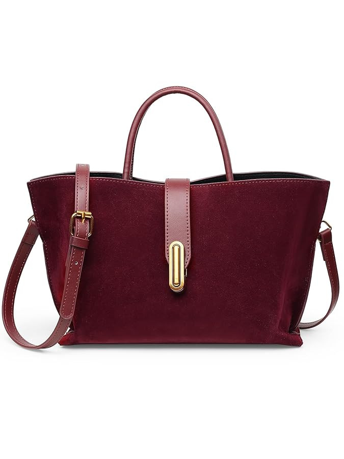 Chic PU Crossbody tote bags for women - Lock Clasp shoulder handbag for Work and Daily Use, Versa... | Amazon (US)