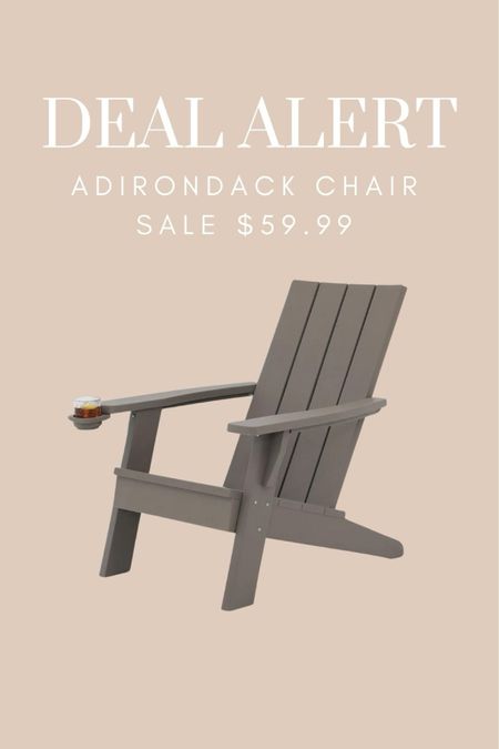 Deal alert! Major sale on these pretty modern resin Adirondack chairs! Only $59.99! 

#LTKhome #LTKsalealert #LTKSeasonal