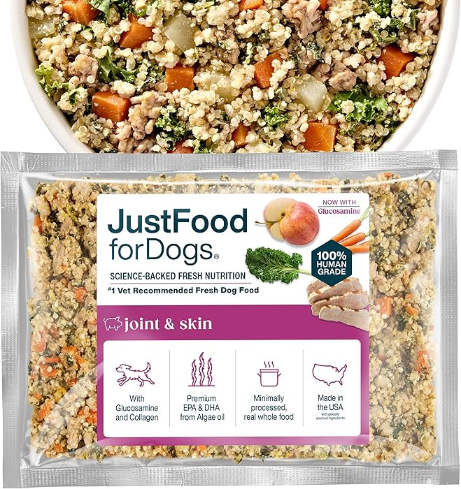 JustFoodForDogs Frozen Fresh Dog Food for Sensitive Skin Allergies, Joint Health, Complete Meal o... | Amazon (US)
