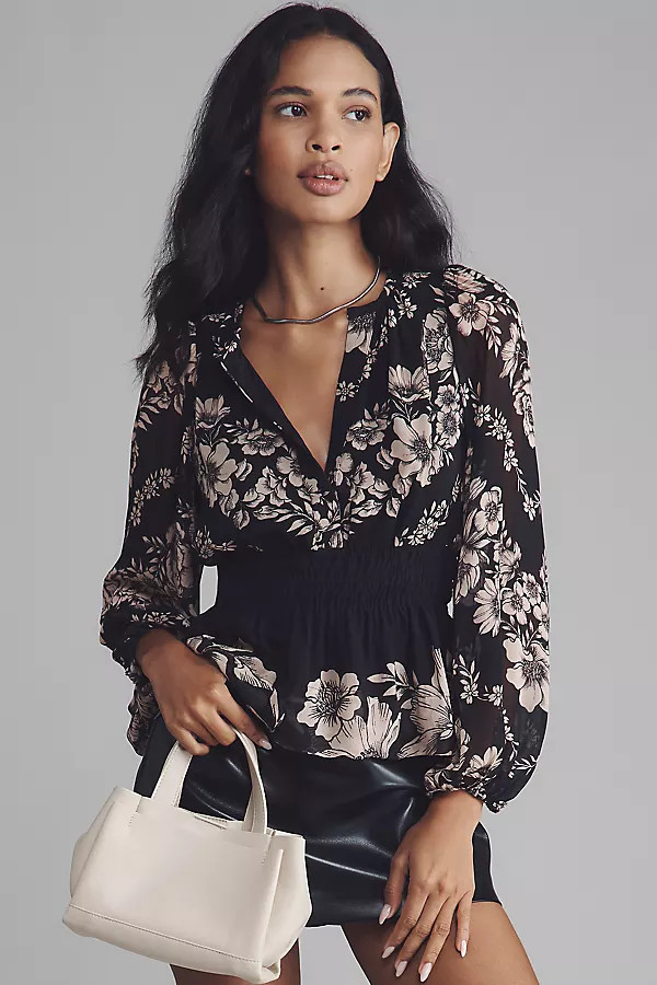 The Somerset Long-Sleeve Blouse | Anthropologie (US)