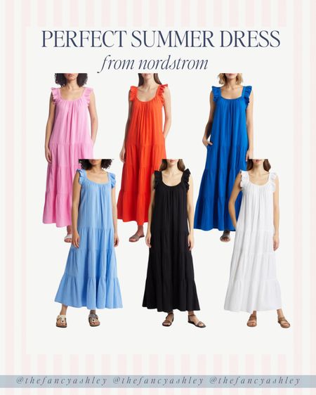 Such a great summer dress with many color options! Such an easy breezy dress! 

#LTKfindsunder100 #LTKstyletip #LTKSeasonal