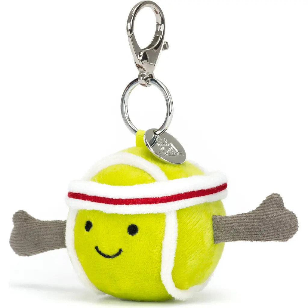 Jellycat Amuseables Sports Tennis Bag Charm in Green at Nordstrom | Nordstrom