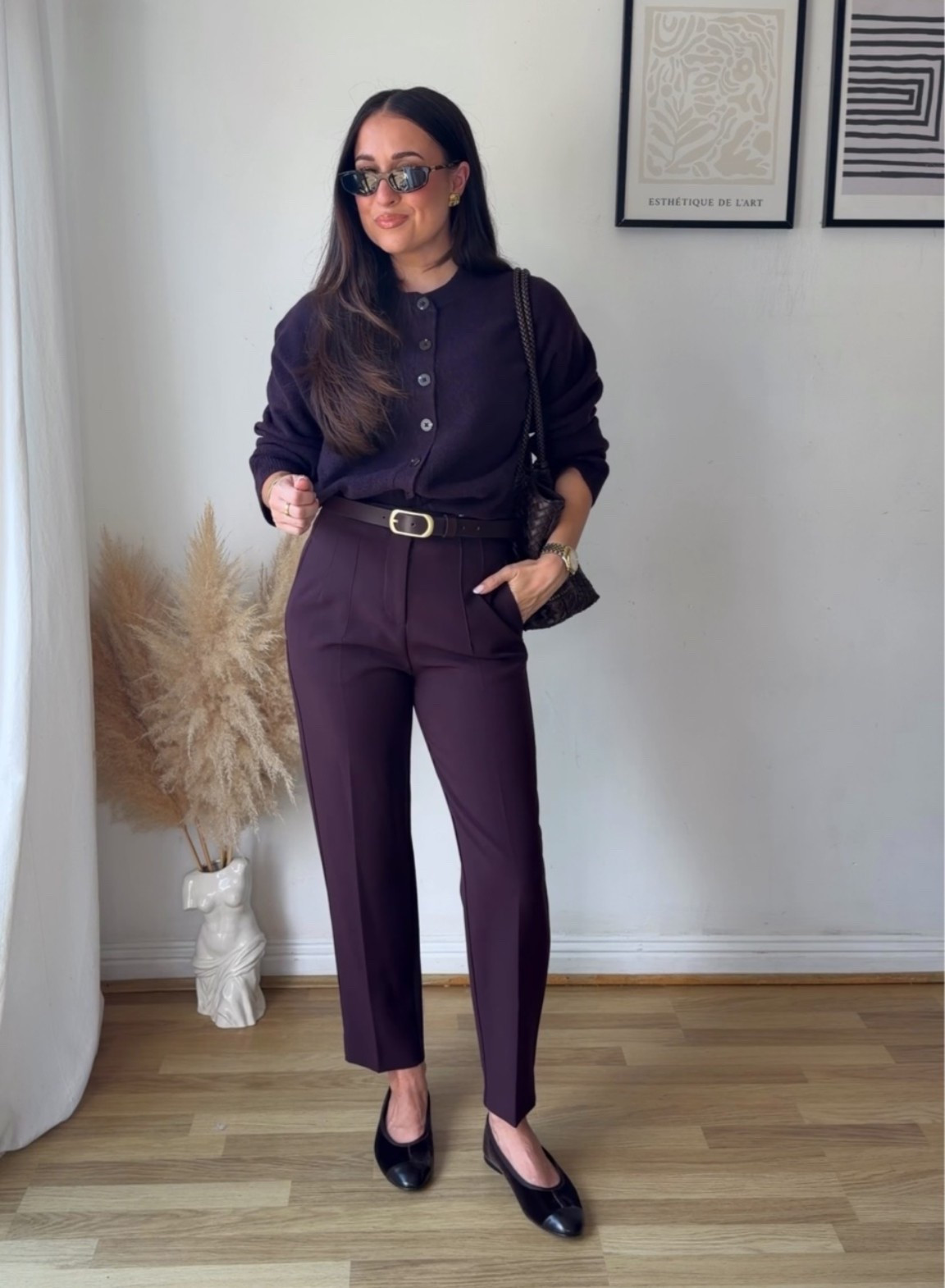Early autumn workwear outfit 🍂💼 I wear size 6 regular in the trousers and S in the cardigan 🍇

#LTKuk #LTKautumn #LTKworkwear